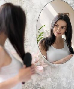 Oval Shape Bathrooom Mirror Sticker (Pack -02)